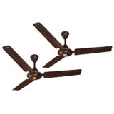 ACTIVA Apsra 1200mm Ceiling Fan (Pack of 2) | 390 RPM High Speed | BEE 1 Star Rated | Anti-Dust Coating | Energy Efficient Motor | Brown | 2 Year Warranty