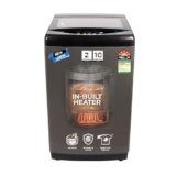 Midea 9 Kg 5 Star, Self Clean Drum Technology, Fully Automatic Top Load Washing Machine with Inbuilt Heater, 10 Wash Programs (MWMTL090FP1GHMB, Metal Body Mid Black)