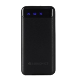 ZEBRONICS MB10000S4 Power Bank, 10000 mAh, 12W, Dual USB Output, Type C & Micro USB Input, Built in Protections, Percentage LED Display, Included USB to Type C Cable, Made in India(Black)