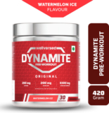 Wellversed Dynamite Pre-Workout (30 Servings) Unleash Explosive Energy Pre Workout(420 g, Watermelon Ice)