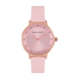 French Connection Leather Analog Pink Dial Women’s Watch-Fcn00035H