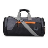 Monvelli Polyester 20 Inch Duffle Bag for Men and Women | Stylish Travel & Gym Sports Bag with Adjustable Shoulder Strap & Multiple Compartments | Lightweight & Durable