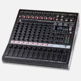 Audio Array AM-Mix10 10-Channel Hybrid USB Mixer with10 Analog+2 Digital Channel (L+R), 48kHz/16-Bit DSP, +48V, USB-C Powered, AUX Sends, Built-In FX, XLR Outputs for Live, Studio & Podcast