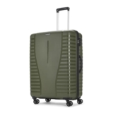 Aristocrat Large Polypropylene Airpro Spinner Check-in 75 Cm() 8 Wheels Trolley Bags for Travel Hard Case Luggage, Lightweight with Combination Lock & Robust Trolley with 3 Years Warranty (Green)