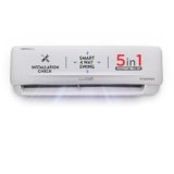 Lloyd 1 Ton 3 Star Inverter Split AC (5 in 1 Convertible, Cools Up To 52°C, Smart 4 Way Air Swing, Turbo Cool, Installation Check, 100% Copper, White with Silver Deco Strip, GLS12I3FWSEA)