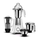 Wipro Elato Divine FMG 213 800 Watt Mixer Grinder with 4 Jars,Heavy Duty 100% Copper Ball Bearing Motor with 5 Year Warranty,Superfast Grinding,Clip Lids – Hands Free use, 4 Jars Mixer Grinder, White
