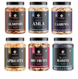 Nature Purify Dry fruits Combo 1.5 kg (Almond, Cashew, Apricots, Black Raisins, Amla, Mixed Nut & More.)