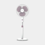 Bajaj Robusto 400mm Oscillating Pedestal Fan for Home | DuraBreezeTM Technology | Surge Protection | 100% Copper Motor | High Air Delivery | Modern Décor | 3 Years Warranty 【Lavender & White】
