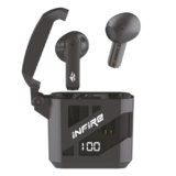 iNFiRe Firebud 64 Wireless Earbuds with 40H Playtime, Bluetooth 5.3, AI Voice Assistant, Touch Control for Calls, Music & Movies (Midnight Black)