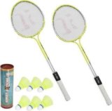 saipro ROXON Phantom Badminton Racquet Set Of 2 Piece With 6 Piece Badminton Kit