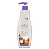 Santoor Perfumed Body Lotion For Extra Moisturising| With Sandalwood Extracts, Shea Butter & Glycerin| For Anti-aging & Even Skin Tone| Non-Greasy Lotion For Dry Skin| 400ml
