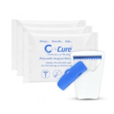 Disposable Razor For Men Pack of 3 | Surgical Skin Blade Use And Throw Shaving Razor With Safety Cap | Manual Beard And Face Grooming | Travel Friendly Stainless Steel Blade | ISO, CE Approved