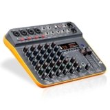 Audio Array 8-Channel Hybrid USB Audio Mixer with 8 Analog & 2 Digital Channels (L+R), 48kHz/16-Bit, +50dB Gain, Combo XLR, +48, Hi-Z, 3-Band EQ, 99 DSP FX, Bluetooth, Balanced XLR Output | AI-14