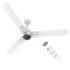 Polycab Wizzy Neo LED 1200mm BLDC Ceiling Fan with remote| BEE 5 Star Rated, Higher Air Delivery| LED Indicator,Sleep and Breeze Mode |3 Years Warranty【Matt White Rosegold】