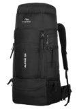 TRAWOC Travel 55 Ltr Travel Backpack Camping Rucksack Hiking Trekking Bag (Black)