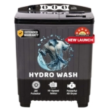 Ionstar 7.5 Kg Semi Automatic Washing Machine – 5 Star Rated – 2025 – Top Load – Jet Pulsator – Magic Filter – Special Air Dryer – Buzzer – Wheels – Powerful Copper Motor – 1500 RPM (STAR75-AQUA-G)