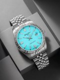 Mathey-Tissot Mathy III Swiss Made Special Edition Quartz Blue Dial Analog Watch  – For Men