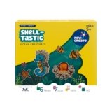 Fevicreate Stick-n-Create Shell-Tastic Ocean Creatures Kit | Shell & Sand Art | Ocean Creatures | Fridge Magnets | Informative Flash Cards | Screen-Free Play | Gifting | Ages 5+