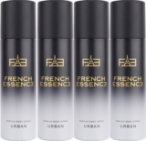 FRENCH ESSENCE Luxury Urban No Gas Deo Body Spray With Long Lasting Fragrance (120 ML Each) Deodorant Spray  –  For Men(480 ml, Pack of 4)