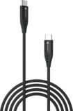 Portronics USB Type C Cable 2 A 1 m Konnect C1 20W PD Quick Charging(Compatible with Smartphones, Black, One Cable)