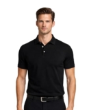 AWG ALL WEATHER GEAR 100% Cotton Polo T Shirt for Men | Soft & Breathable Fabric | Regular Fit | Half Sleeve Polo Collar T Shirt | Casual & Office Wear | Comfortable & Durable Mens Polo T Shirt Black