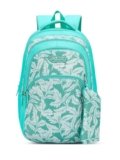 Lavie Sport Leaflet 36L Teal Backpack | Fits Upto 15 Inch Laptop | Organizer & Bottle Holder |Rain Cover |Pencil Pouch | Gift for Men, Women, Boys, Girls | Laptop Sleeve for School & College