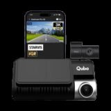 Qubo Smart Dashcam Pro 3K + Rear Dashboard, In-car Camera System(2 Camera, Front: 2592 x 1944p (3K UHD), Rear: 1920 x 1080p (Full HD))