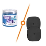 TANTRA Car Accessories Combo Kit with Car Sunshade 2pcs and Car Cleaning Gel