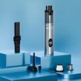 GoMechanic 2-in-1 Wireless Car Vacuum Cleaner & Blower | High-Power 14000 Pa Suction with BLDC Motor | Dual Filtration with Steel & HEPA Filters | Portable & Sleek Metal Design