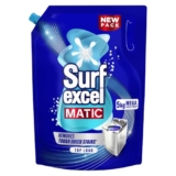 Surf Excel Matic Top Load Liquid Detergent 5L Refill Pouch, Specially designed to remove Tough Dried Stains, 1st time in Washing Machine