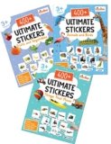 Pegasus 1200+ Ultimate Stickers Books (Set of 3) – Fruits and Vegetables, Animal and Birds, Things That Move for 3+ Years Kids | Stickers for Classroom Activity & Holiday Homework