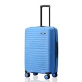 HRX Kyoto Medium Size Light Blue Polypropylene Hard Shell Suitcase – Premium Travel Trolley Bag with 8 Spinner Wheels, Number Lock & Water Resistant Body