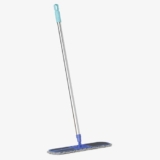 Vivela by Lifelong Wet and Dry Microfiber Floor Mop | Stainless Steel Handle with 360° Rotating Head | Reusable Washable Mop Pad | Lightweight & Adjustable Design for Home, Kitchen Use on Tile, Marble