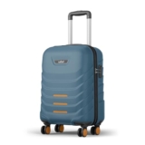 Safari Cabin Crescent 8 Wheels 56cm Small Trolley Bag Hard Case Polycarbonate 360 Degree Wheeling System Luggage, Travel Bag, Suitcase for Travel, Trolley Bags for Travel, Ink Blue
