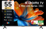 XIAOMI S Series 138.68 cm (55 inch) Ultra HD (4K) Mini LED Smart Google TV 2026 Edition with Flagship Mini LED Backlight Technology Ultra High 1200 nits brightness True 512 local dimming zones 34W Quad Dolby Audio Quantum Dot magiQ Dolby Vision Mi TV(L55MC-IN)