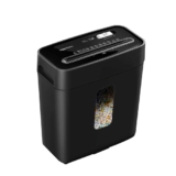Amazon Basics 8-Sheet Cross Cut Paper and Credit Card Shredder | 11.5 Liter Waste Basket Capacity| for Office and Home Usage | 1 Year Brand Warranty