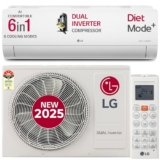 Lg 1.5 Ton 5 Star Dual Inverter Split Ac (Copper, Ai Convertible 6-In-1, Viraat Mode, Faster Cooling & Energy Saving, 4 Way Swing, Hd Filter With Anti-Virus Protection, Us-Q19Ynze, White)