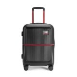 Urban Jungle Polycarbonate 360 Degree by Safari, Premium Cabin Trolley Bag, Small (55 Cm) Suitcase with USB Charging Socket, 8 Silent Wheel, Hardside Travelling Luggage for Both Unisex (Black)