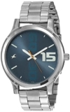 Fastrack Bold Quartz Analog Blue Dial Silver Stainless Steel Strap Watch for Guys – NT38051SM05