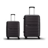 Aristocrat Liberty Set of 2 (Cabin+Medium) Trolley Bags, Saddle Brown