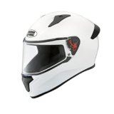 Studds Thunder Full Face Helmet with Clear Visor (White M)