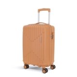 KAMILIANT by American Tourister Savvy|Cabin Trolley Bag Small Size (55 cms) for Travel| Hard Case Polypropylene (PP) Suitcase|360° 8-Wheel Spinner Luggage Trolley|Combination Lock|Orange Pastry