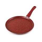 Cello Cookwell Non Stick Granite Dosa Tawa with Detachable Handle, Wine Red, Dia – 280mm