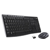 Logitech MK270r Wireless Keyboard and Mouse Combo for Windows, 2.4 GHz Wireless, Spill-Resistant Design, 8 Multimedia & Shortcut Keys, 2-Year Battery Life, PC/Laptop- Black