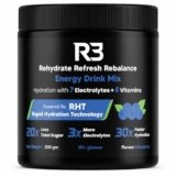 R3 Instant Electrolyte Powder Mix | 500 mg Sodium 2:1 Na:K | 7 Electrolytes Na K Mg Ca Cl Zn SO4 | Fast Dissolve Drink | Workout Hydration & Sustained Boost | Blueberry Flavour | 30+ servings/7.5 Ltr | 200 g