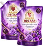 RELDOR After Wash Fabric Conditioner, fresh all day freshness & long lasting fragrance(2 x 1000 ml)