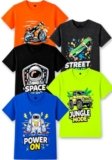 T2F Boy’s Solid Regular Fit T-Shirt (BYS-TSRT-24_Multicolor 1 3-4 Years)