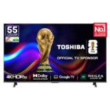 Toshiba 139 cm (55 inches) C350NP Series 4K Ultra HD Smart LED Google TV 55C350NP (Black)