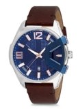 Daniel Klein Leather Analog Blue Dial Men’s Watch-Dk12234-6