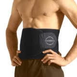 TRESSCA Sweat Belt, Perfect for Jogging, Back Support for Both Men and Women, Black